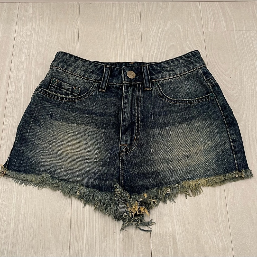 BDG Super High Rise Cheeky Denim Shorts Size 26